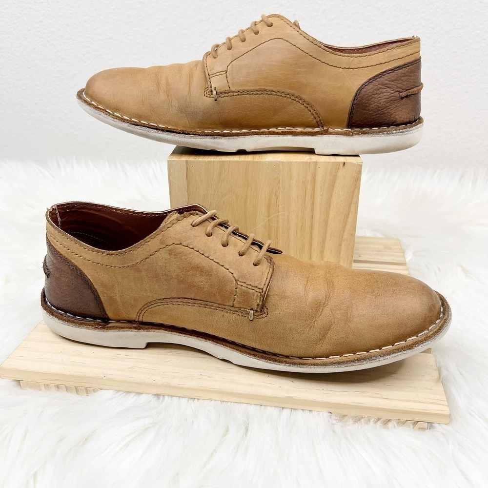 Crown Vintage Jaire 2 Stitch Cognac Brown Leather Oxford Dress Shoes Mens 9.5 - Picture 8 of 8